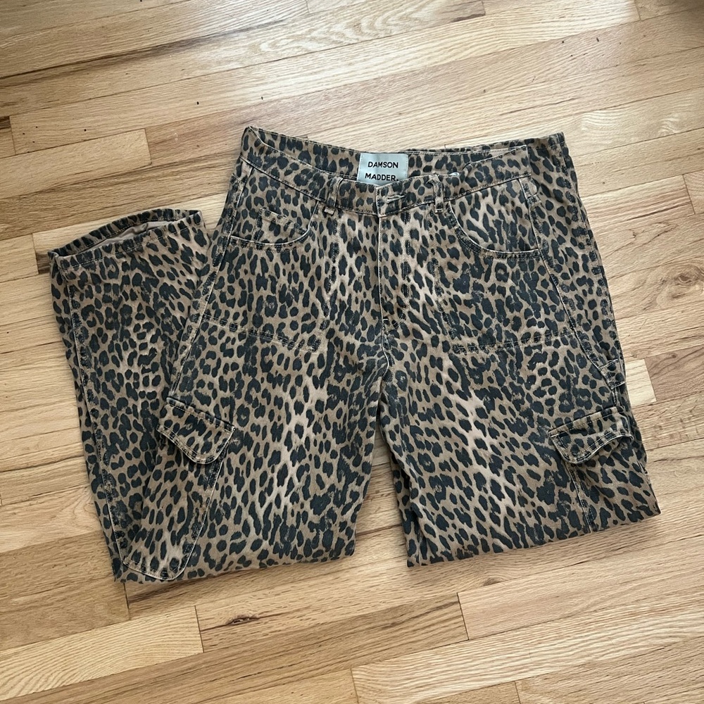 Damson Madder Leopard Cargo Pants